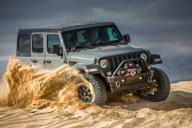 Jeep with Warn winch